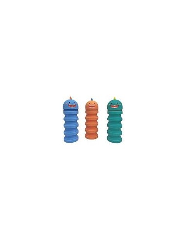 Astuccio portapenne in silicone Donau Pop-Up - fantasia mostri - conf. 6 pz - 322243