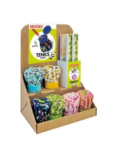 Espositore 24 temperamatite e 24 righelli Arda Tenks Fancy fantasie assortite - 1650001