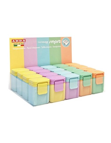 Espositore 20 temperamatite Arda Smart Pastel Bicolor 2.0 colori assortiti TE804PSC