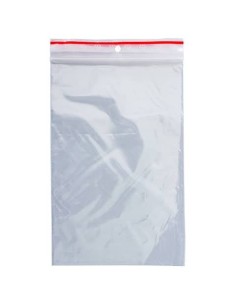 Buste trasparenti chiusura grip in LDPE 50 μm Q-Connect idonee al contatto alimentare  - conf. 1000 pz - 12x18 cm