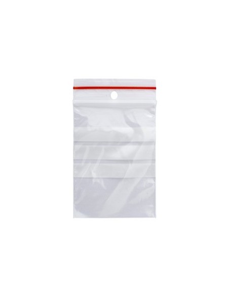 Buste trasp. chiusura grip in LDPE 50 μm Q-Connect con banda scrivibile - cont. alimentare - conf. 1000 pz - 6x8 cm