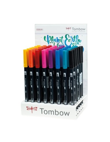 Espositore 48 pennarelli Tombow Dual Brush - 8 colori assortiti PABT-48P-A