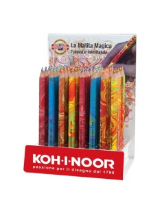 Espositore 40 matitoni Koh-I-Noor Magic esagonali mina multicolore - colori assortiti - H3405ESP