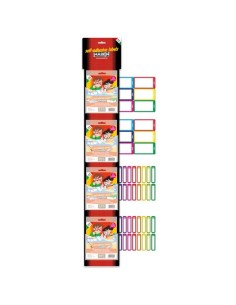 Cravatta da 40 buste di etichette Markin per la scuola personalizzabili - 2 misure assortite - X120PERS-ESP40