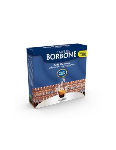 Caffè macinato Caffè Borbone macinato red - miscela nobile - 2 buste da 250 g - GRMACINATORED8X500GR