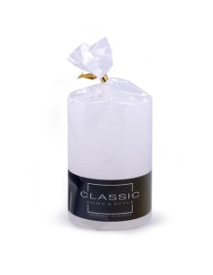 Candela a colonna rustica Donau Home 70x100 mm bianco 45337111-14