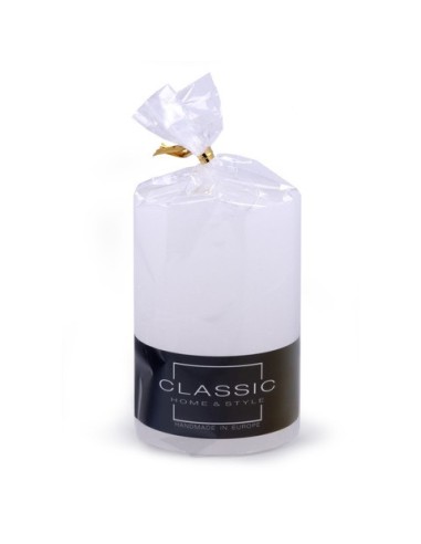 Candela a colonna rustica Donau Home 70x100 mm bianco 45337111-14