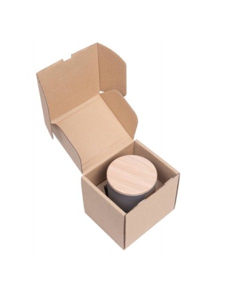 Candela di soia in vaso di vetro con coperchio in legno Donau Home 200 g Lavender Field - 45361311-10