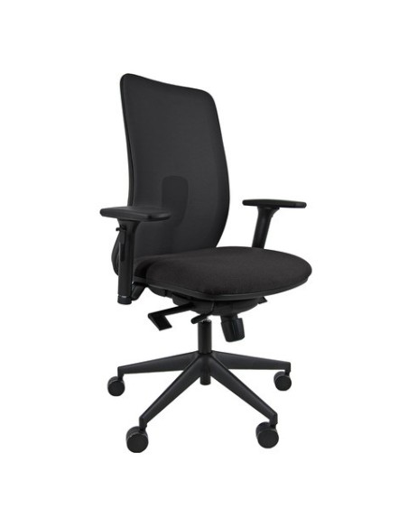 Seduta operativa Unisit Argo con braccioli e schienale in rete nero ARA/BRF/SLN