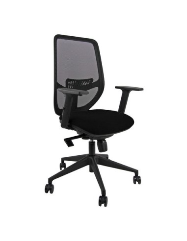 Seduta operativa Unisit Aria schienale in rete sedile in tessuto ignifugo con braccioli nero - AZA/BRF/IN