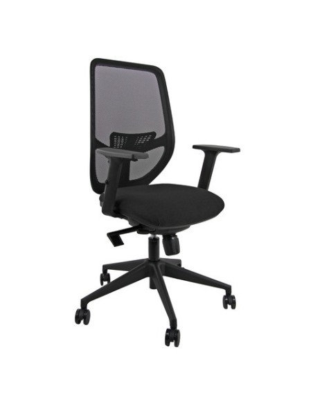 Seduta operativa Unisit Aria schienale in rete sedile in tessuto ignifugo con braccioli antracite - AZA/BRF/IT