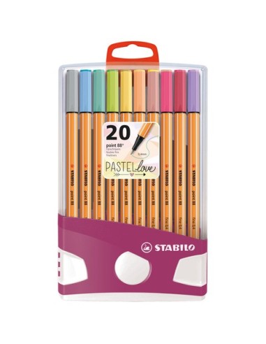 Fineliner Point 88 Stabilo PastelParade -  0