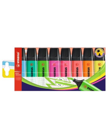 Desk set evidenziatori Stabilo Boss® Original 2-5 mm - 8 colori assortiti IT70/8-1