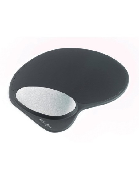 Tappetino per mouse con poggiapolsi Kensington in memory gel nero/grigio 62404