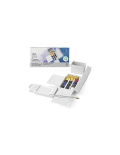 Acquerelli Winsor&Newton Cotman Field Box - conf. 12 mezzi godet in colori assortiti - 0390639