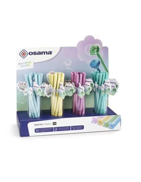 Espositore 64 matite Osama Rainbow Pastel HB OW 84045283