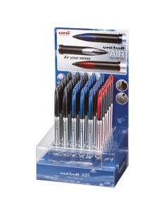 Espositore 36 penne roller Uni-Ball Air 0