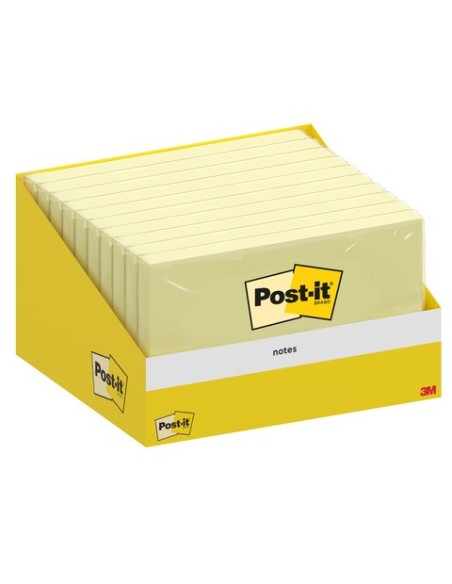 Foglietti riposizionabili Post-it® conf. 10 blocchetti da 100 ff giallo Canary 76x127 mm - 6830-CY-W10