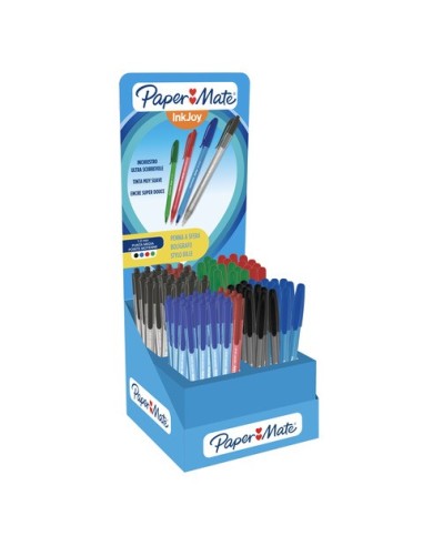 Espositore 300 penne punta a sfera Paper Mate Inkjoy colori assortiti - 2209153