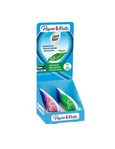 Espositore 24 correttori a nastro Paper Mate Dryline grip 5 mm x 8