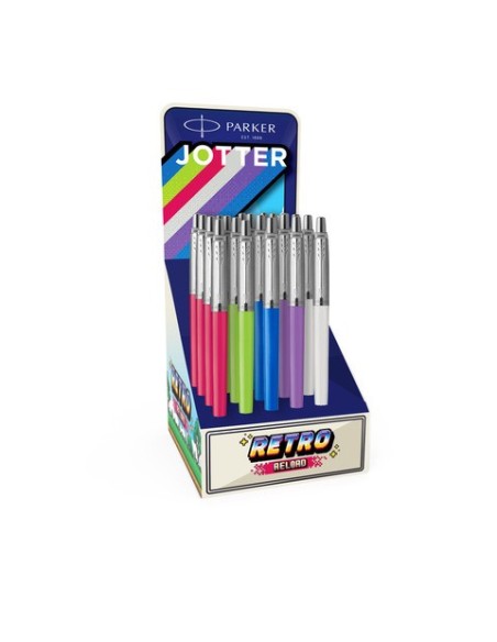 Espositore 20 penne a sfera Parker Jotter Originals  - colori fusto assortiti fantasia Anni '90 - 2218798