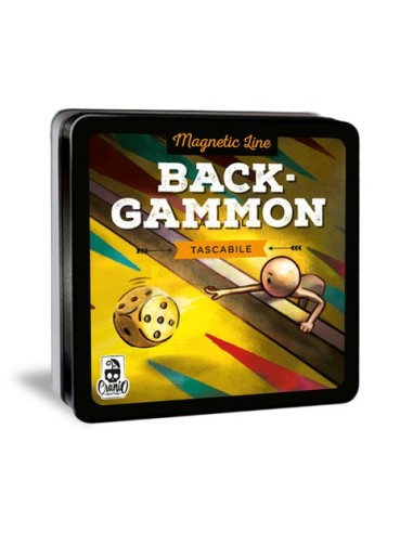 Gioco tascabile Cranio Creations Magnetic Line – Backgammon età 5+ 2 giocatori - CC353