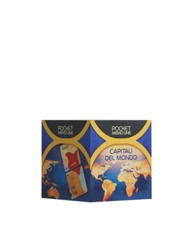 Gioco da tavolo  tascabile Cranio Creations Pocket Memo Line - Capitali del Mondo età 5+ da 2 a 4 giocatori -