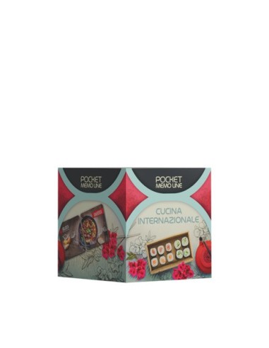 Gioco da tavolo  tascabile Cranio Creations Pocket Memo Line - Cucina Internazionale età 5+ da 2 a 4 giocatori