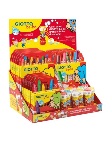 Espositore 36 articoli Giotto Bebè bolle in omaggio F983900