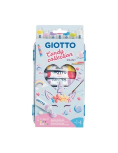 Tempere Giotto Paint Candy Collection 7 tubetti da 12 ml + 1 pennello + 1 matita - colori assortiti - F302300