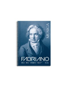 Quaderno musica spiralato Fabriano A4 - 90 g/m² - 64 fogli 19100756
