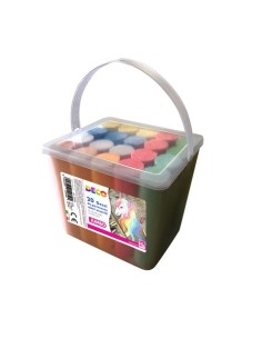 Gessetti da pavimento Deco in secchiello da 20 colori assortiti 12059