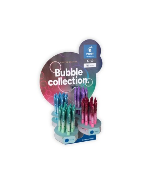 Espositore 48 penne roller Pilot G-2 Bubble limited editon punta 0
