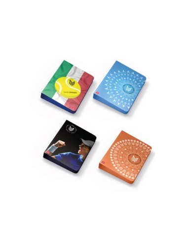 Raccoglitore 4 anelli Pigna Jannik Sinner A4 dorso 3 cm - conf. 5 pz - soggetti assortiti - 023347230