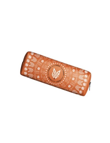 Astuccio ovale Pigna Jannik Sinner con zip personalizzata e logo in rilievo - 24x4
