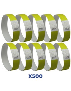 Braccialetti identificativi in Tyvek® Avery resistenti all'acqua - conf. 500 pz - giallo fluo - TYVYW-50