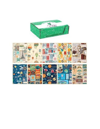 Carta regalo Kartos linea Maschile 70x100 cm - conf. da 100 fogli in soggetti assortiti - 18337