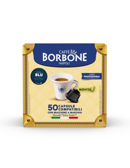 Capsule Caffè Borbone miscela blu compatibili con Dolce Gusto® - conf. 50 pz - DGBBLU50N