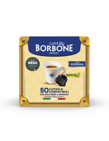 Capsule Caffè Borbone miscela nera compatibili con Dolce Gusto® - conf. 50 pz - DGBNERA50N