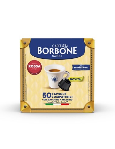 Capsule Caffè Borbone miscela rossa compatibili con Dolce Gusto® - conf. 50 pz - DGBRED50N