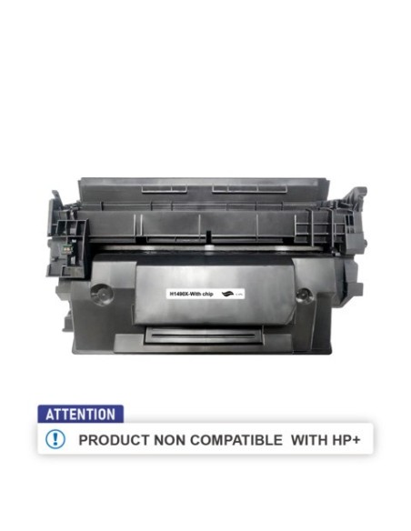 Toner compatibile HP W1490X (149X) nero - H1490X-With chip