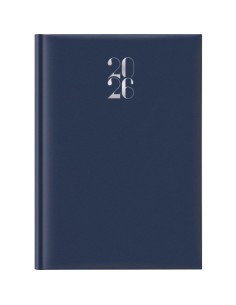 Agenda 2026 Giornaliera A4 S/D separati Gommato blu 26-065100401C
