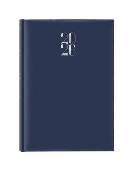 Agenda 2026 Giornaliera A4 S/D separati Gommato blu 26-065100401C