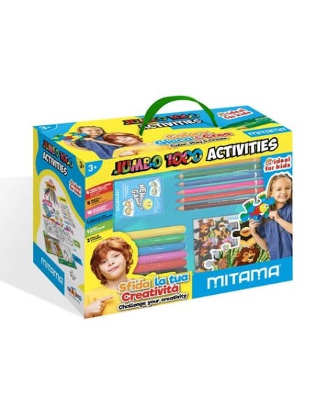 Scatola creativa Mitama Jumbo Box 1000 Attività - contenuto 32 pezzi assortiti 62884