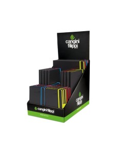 Espositore da banco 26 agende Cangini Filippi Palm Black Color - formati assortiti - EXP/AM