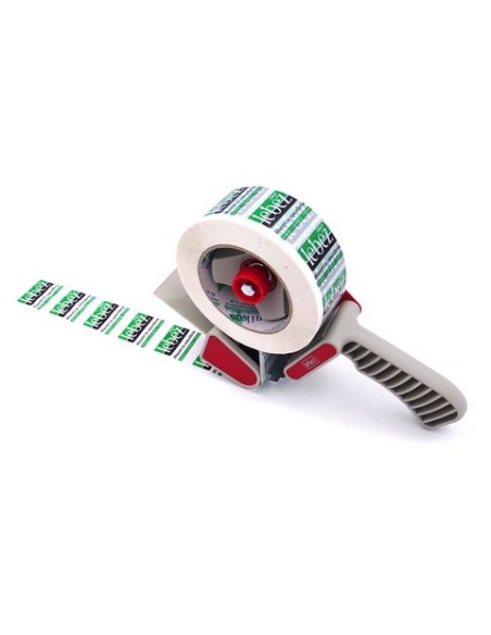 Dispenser Lebez con frizione regolabile per nastri da imballo fino a 50 mm grigio/rosso - 08