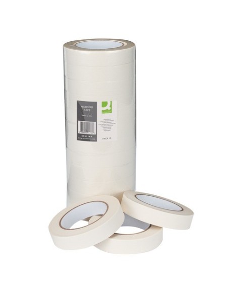 Nastro per mascheratura Q-Connect 24 mm x 50 m - conf. 12 pezzi - KF01789
