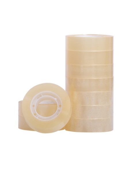 Nastro adesivo trasparente in PP Q-Connect - conf. 10 pezzi - 15 mm x 33 m - KF01787