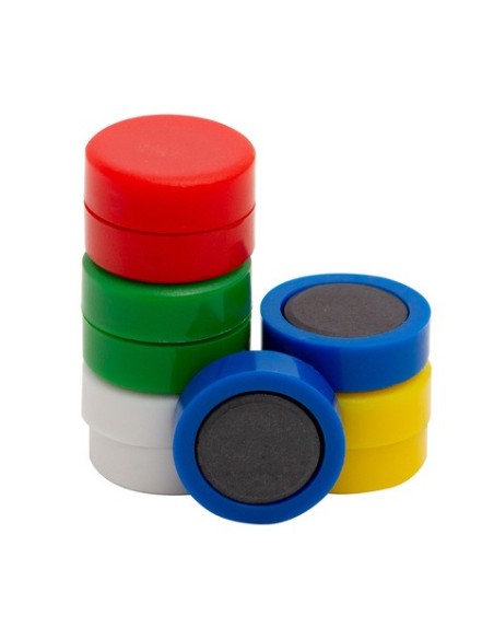 Magneti per lavagne bianche 20 mm Q-Connect colori assortiti - conf. 10 pezzi -  - KF02637