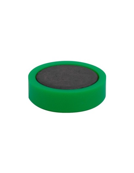 Magneti per lavagne bianche 25 mm Q-Connect verde - conf. 10 pz - KF02641